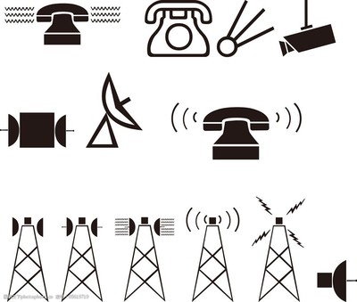 通訊設備的力量 信號塔、雷達與衛(wèi)星的卡通世界